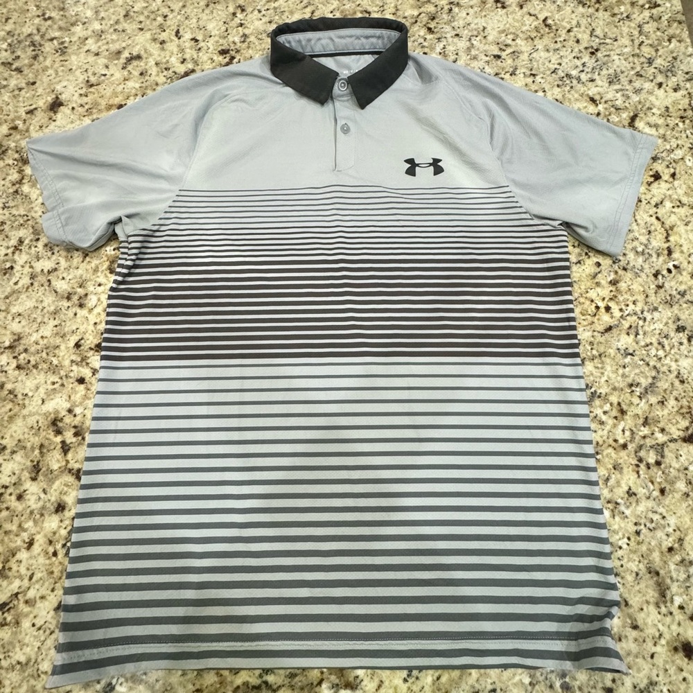 Under Armour - Golf Polo - Loose - Heatgear - MD - Gray